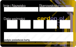 karta z kilkoma paskami do podpisu