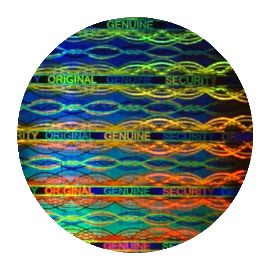 hologram na karte plastikową